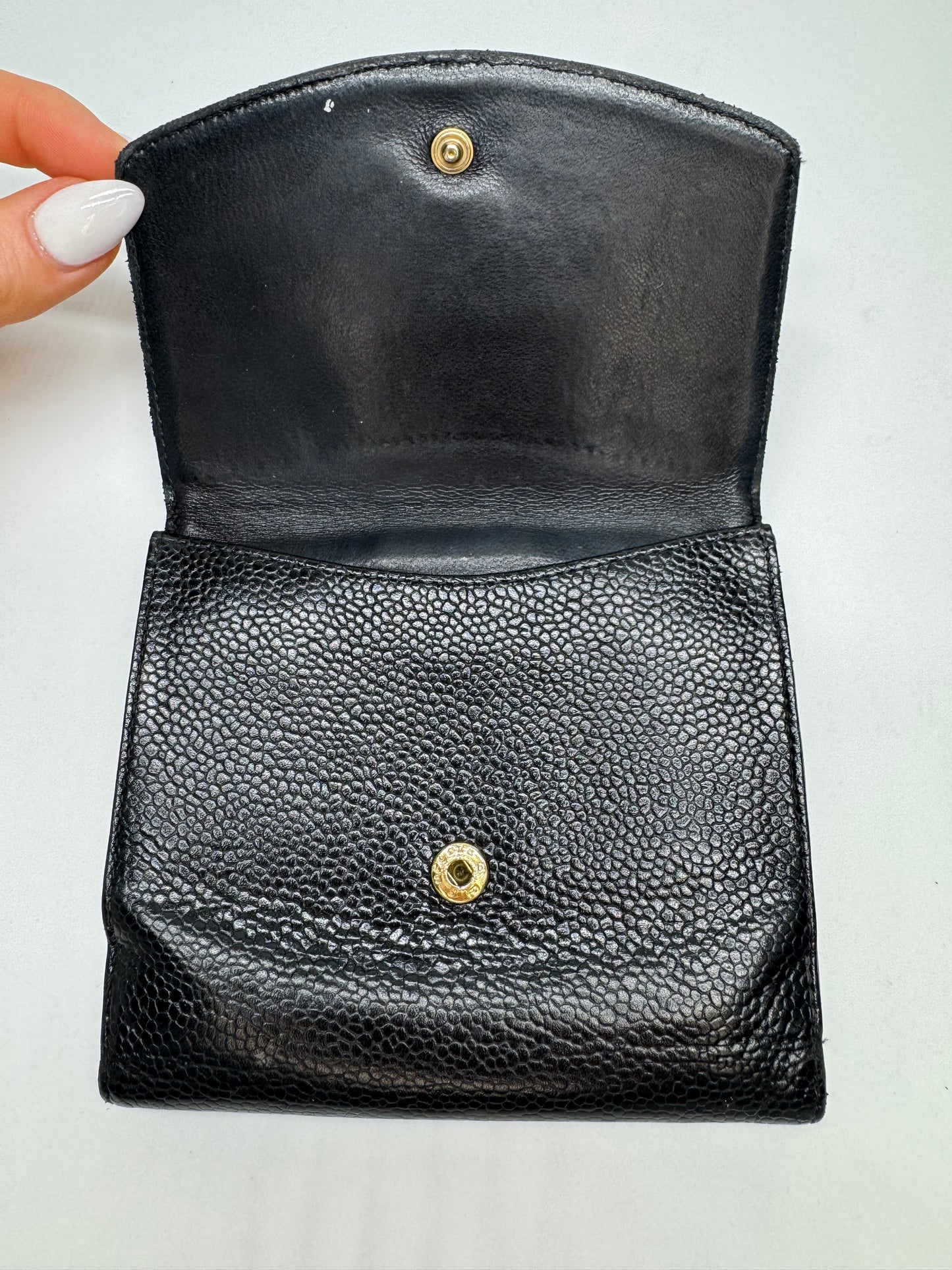 Black Caviar CC Timeless Compact Wallet