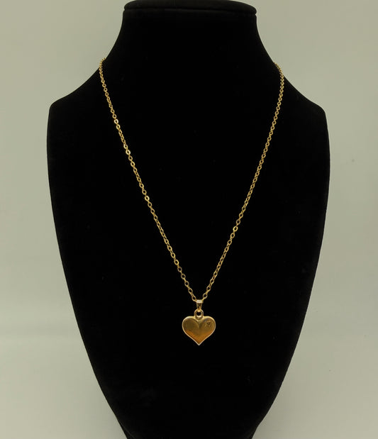 Louis Vuitton Heart UpCyled Charm Necklace