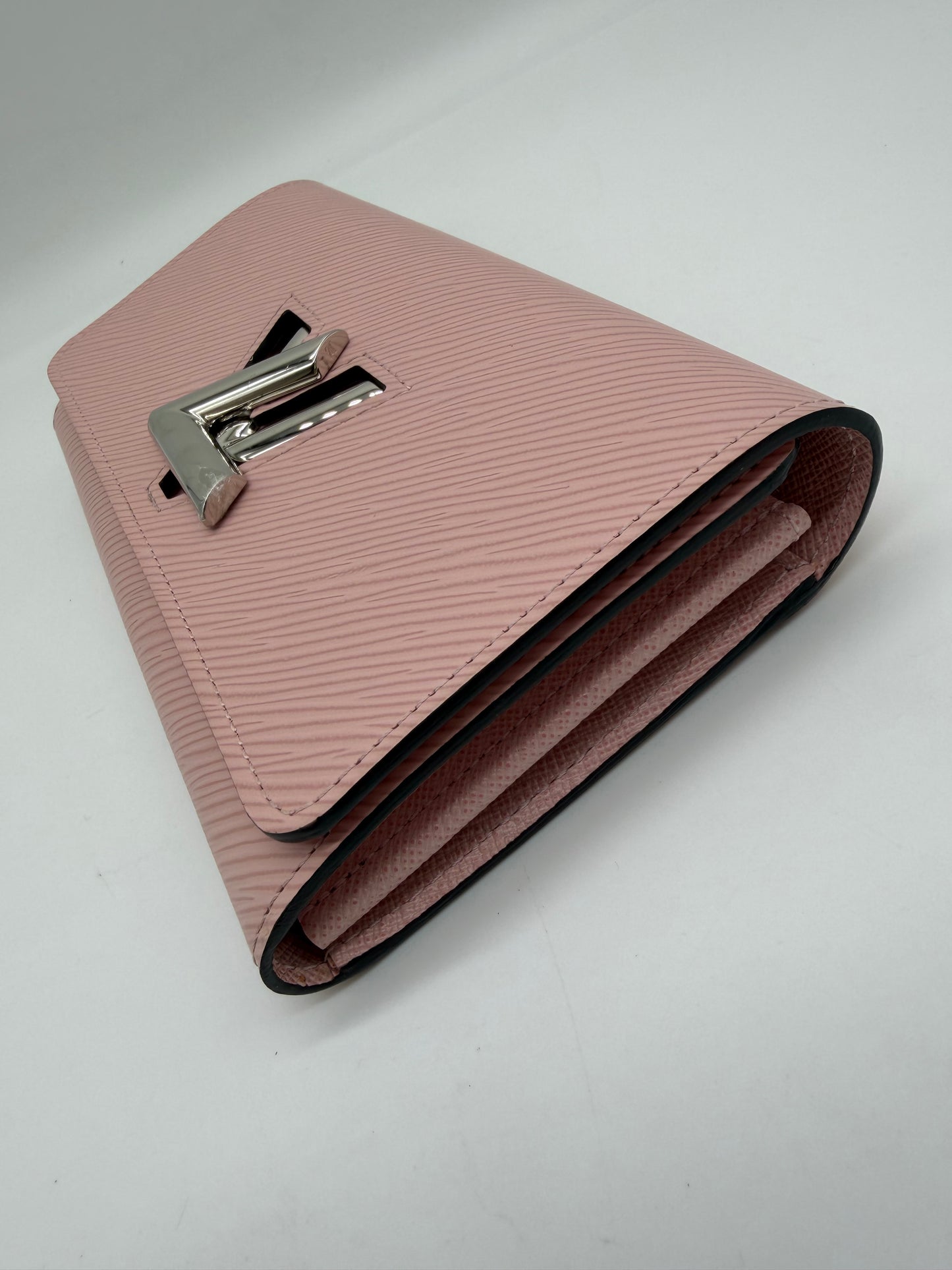 Pink Epi Twist Wallet