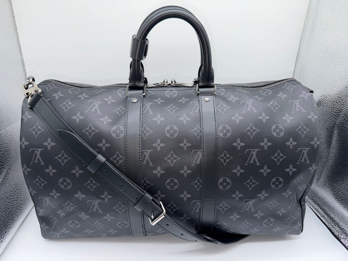 Louis Vuitton Monogram Eclipse Keepall 45 Bandouliere
