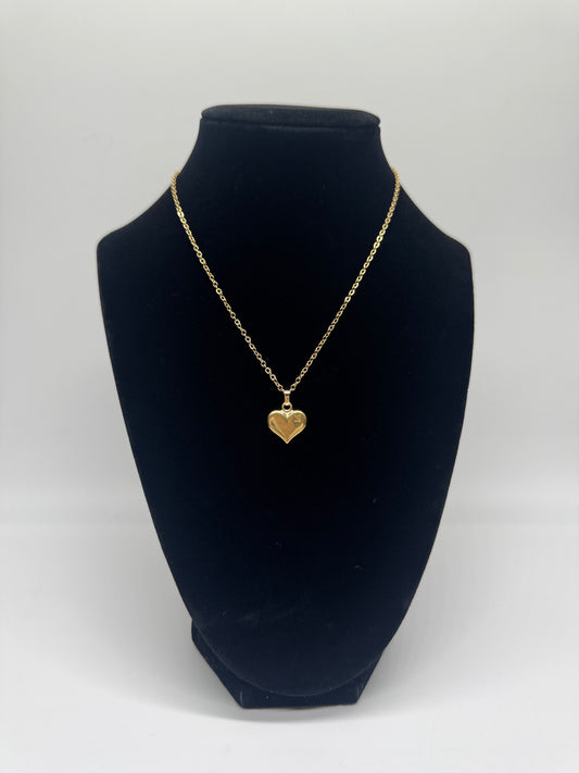 Heart LV Charm Necklace