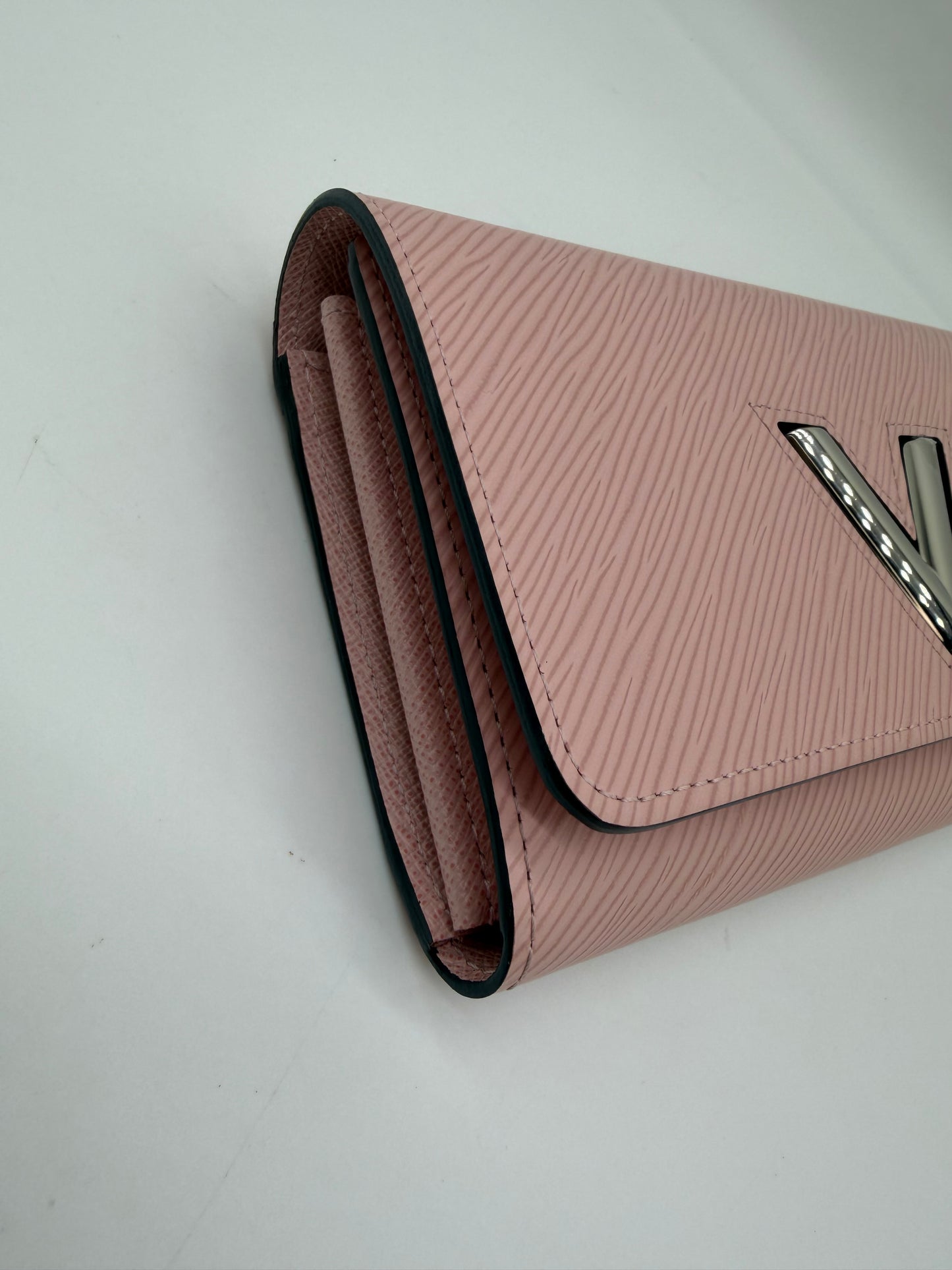 Pink Epi Twist Wallet
