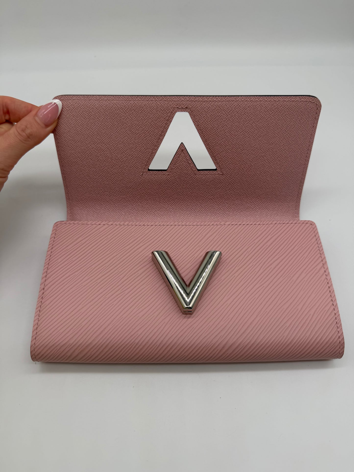 Pink Epi Twist Wallet