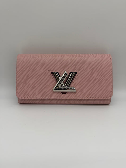 Pink Epi Twist Wallet