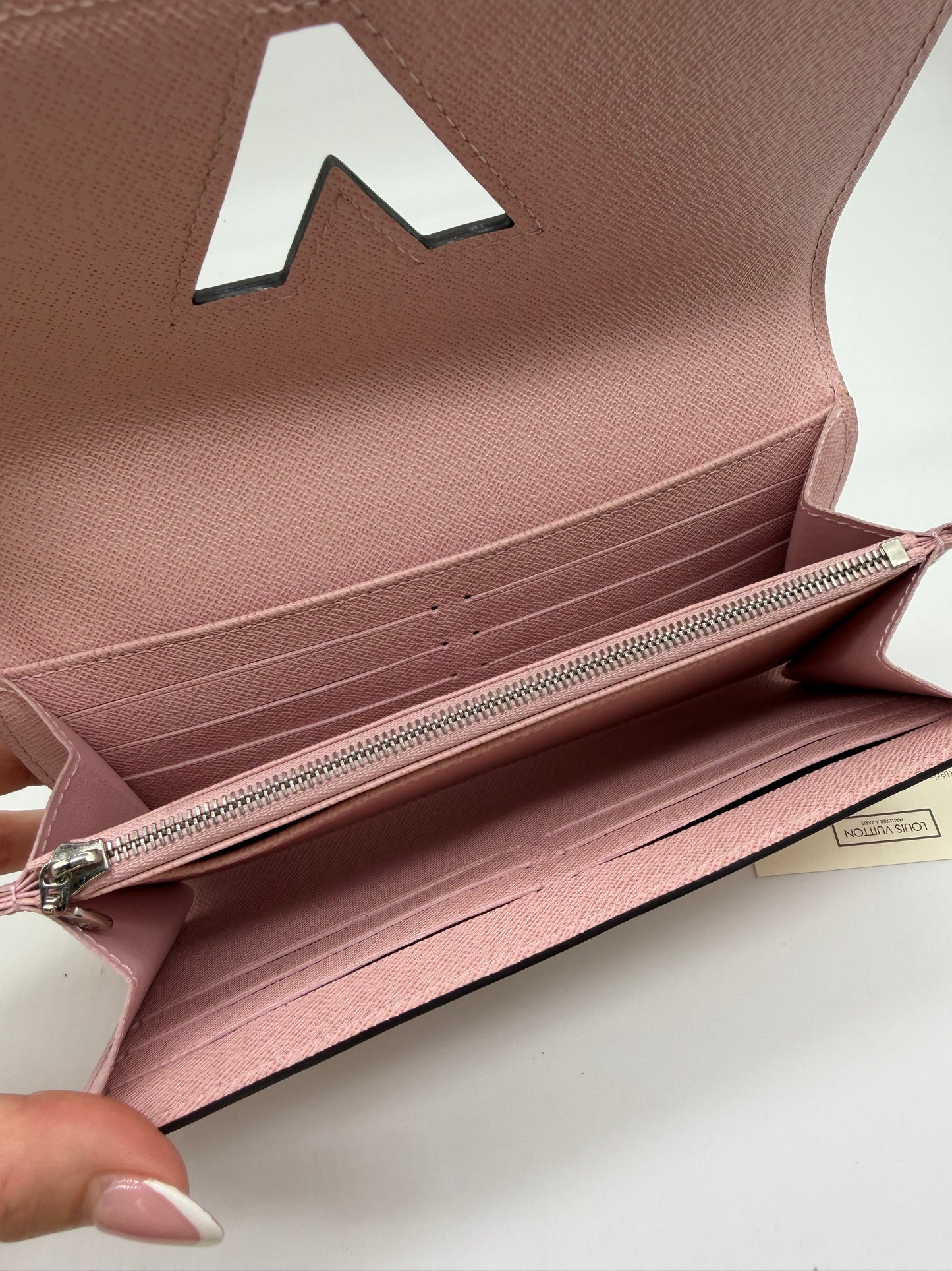 Pink Epi Twist Wallet
