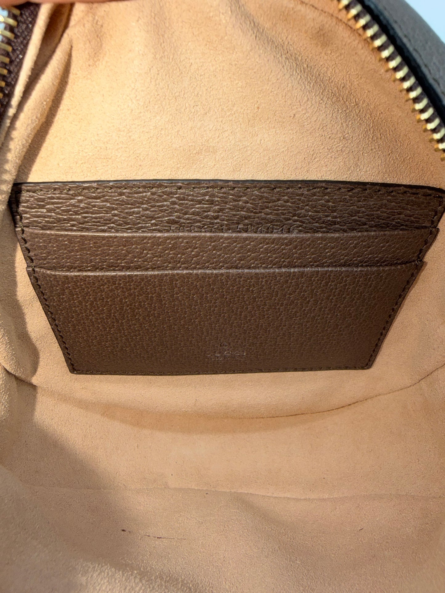 GUCCI Supreme Canvas Ophidia Round Mini Backpack