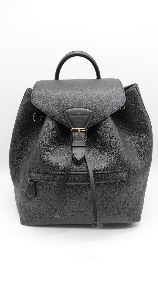 Louis Vuitton Black Empreinte Leather Montsouris Backpack