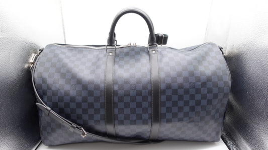 Louis Vuitton Damier Cobalt Keepall Bandouliere 55