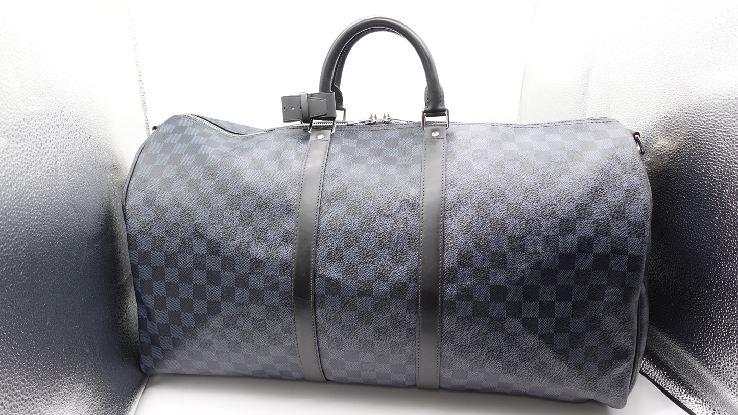 Louis Vuitton Damier Cobalt Keepall Bandouliere 55