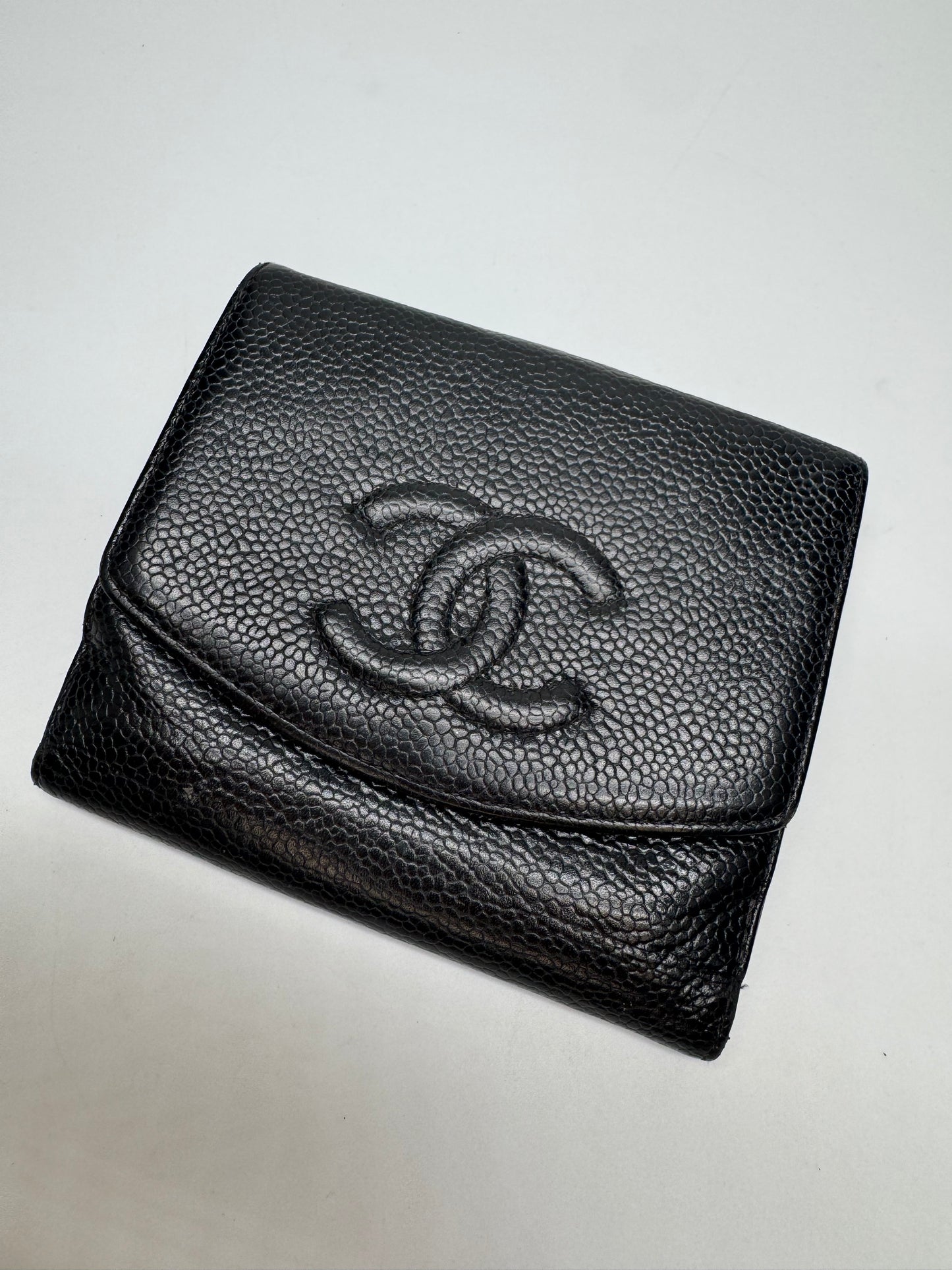 Black Caviar CC Timeless Compact Wallet