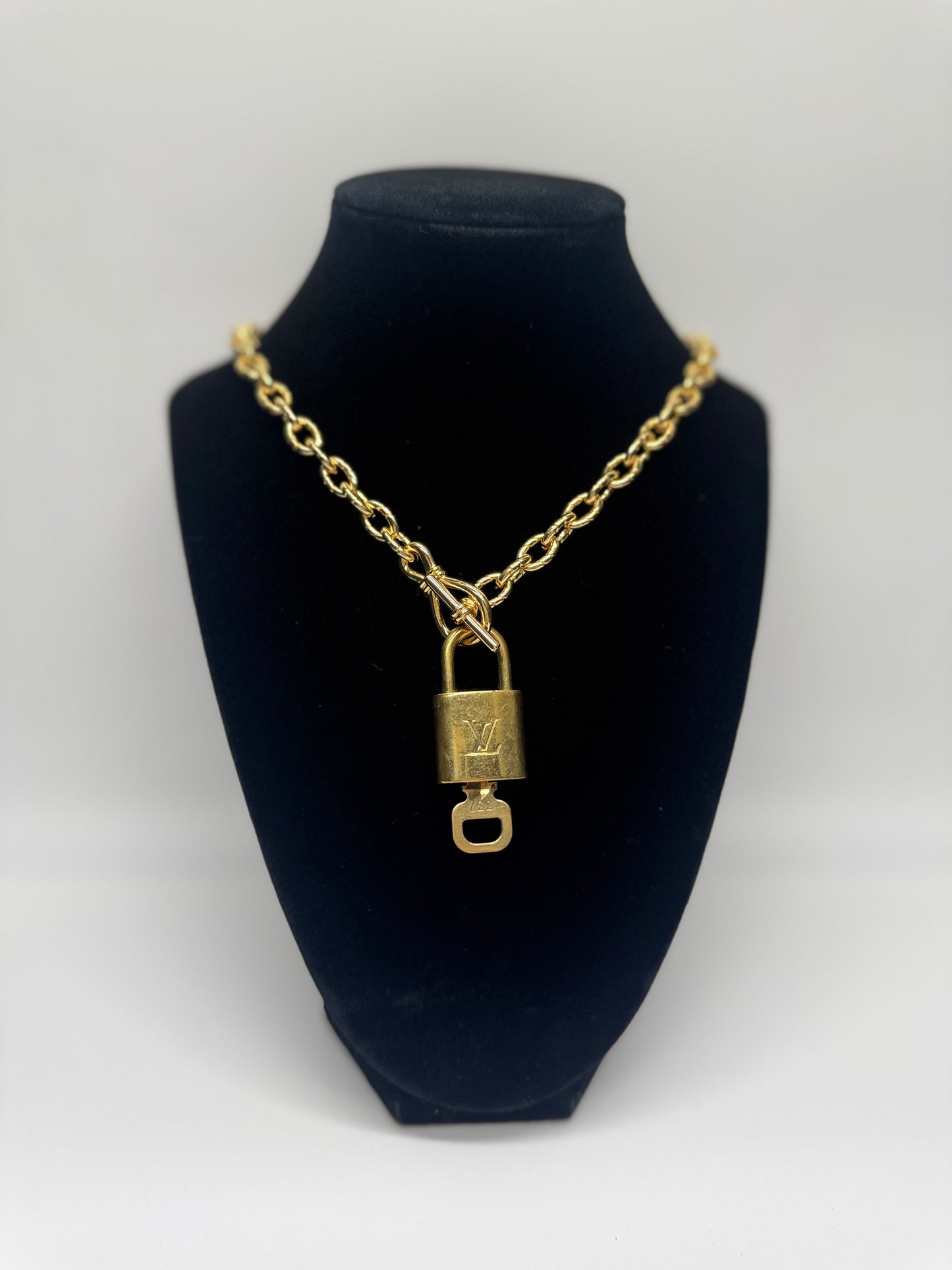 Chunky Lock and Key Necklace