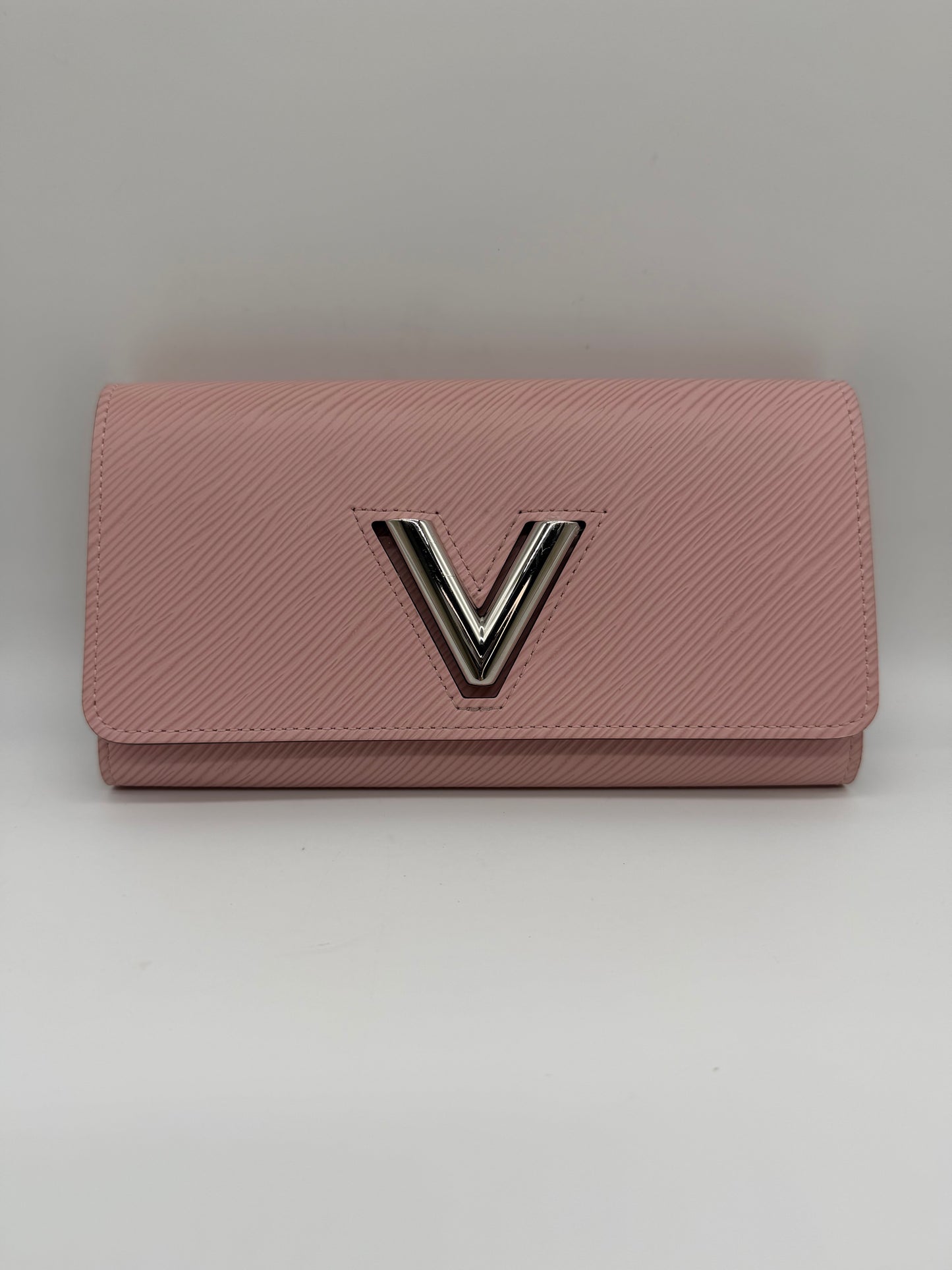 Pink Epi Twist Wallet