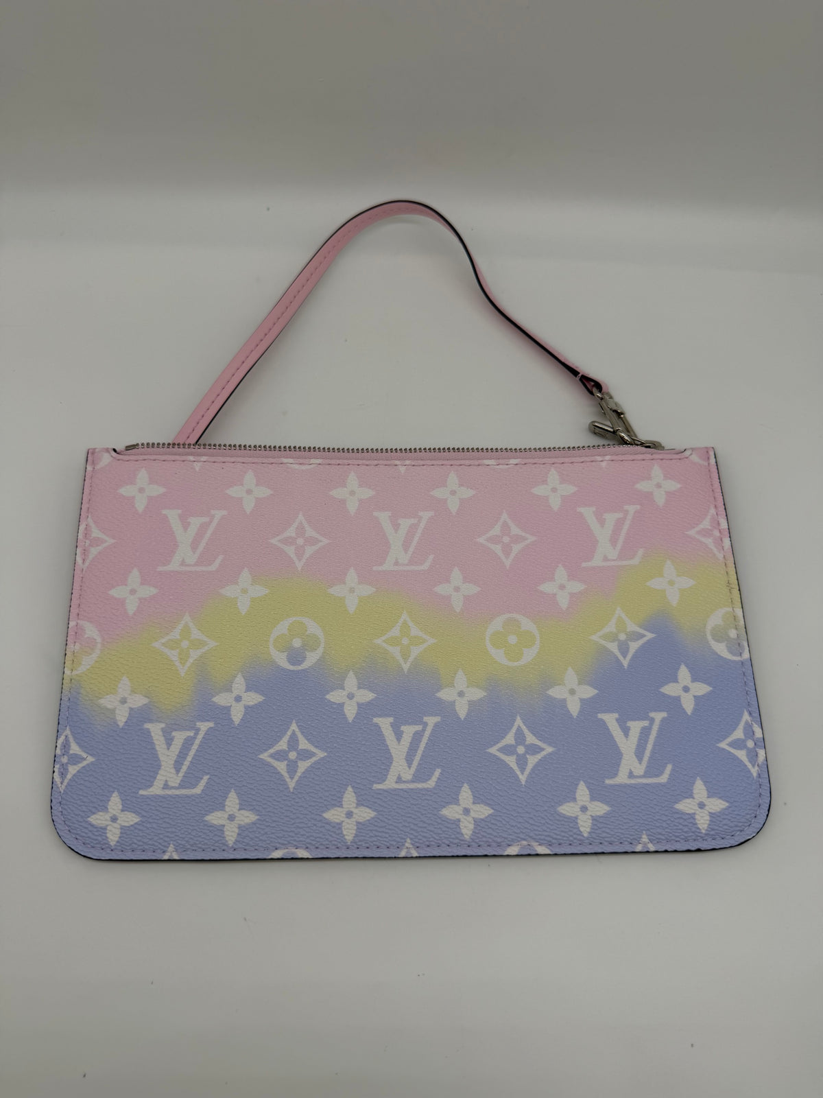 Louis Vuitton Monogram Pastel Escale Neverfull MM Wristlet Pouch