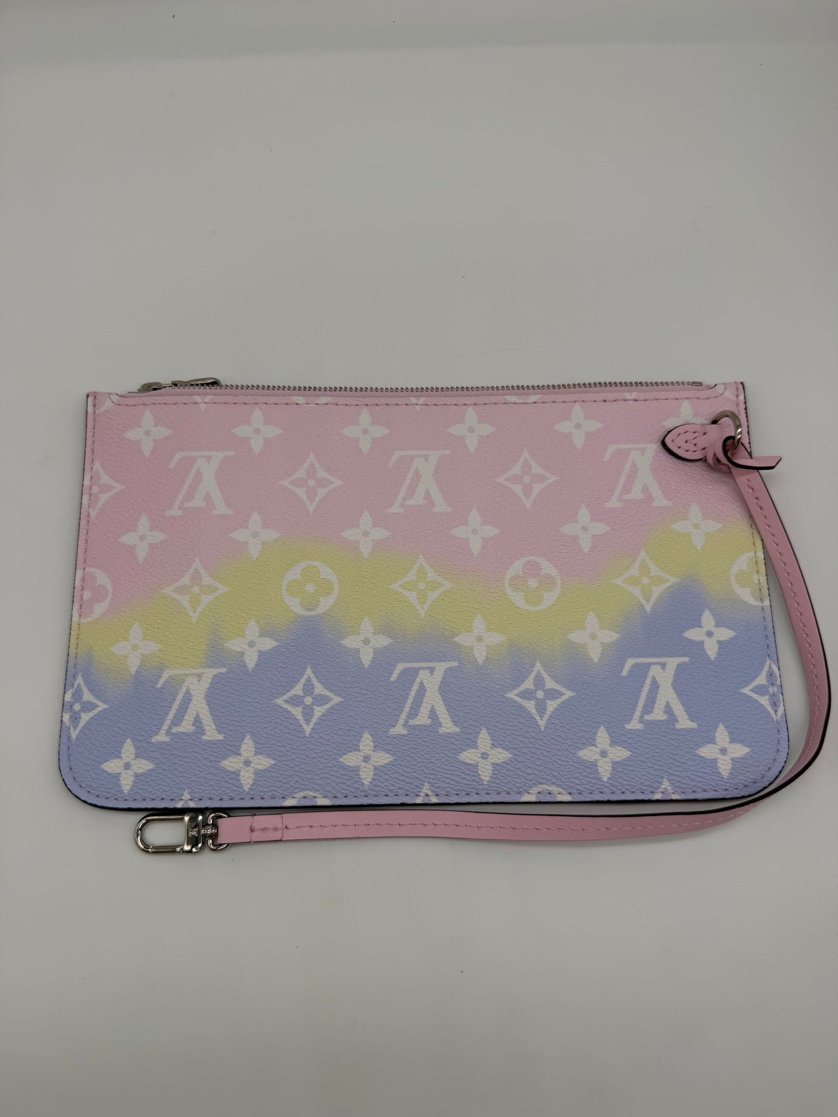 Louis Vuitton Monogram Pastel Escale Neverfull MM Wristlet Pouch
